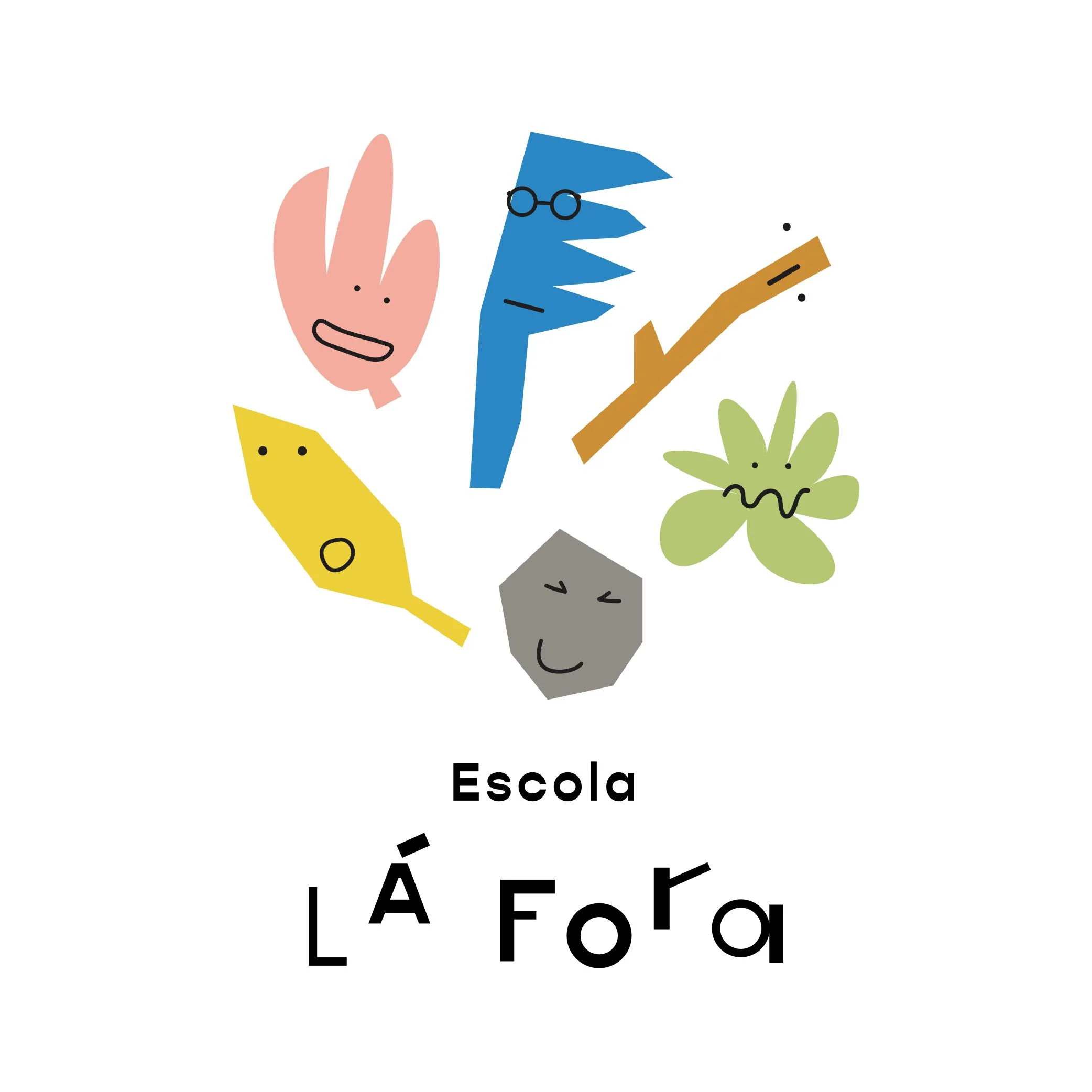Logótipo de Escola LÁ FORA